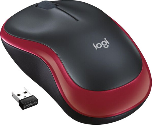 Logitech M185 Trådløs Optisk Mus 1000 DPI Rød Logitech M185 Trådløs Optisk Mus 1000 DPI Rød