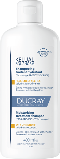Ducray Squanorm Flassjampo 400 ml - Effektiv mot tørt flass og kløe Ducray Squanorm Flassjampo 400 ml - Effektiv mot tørt flass og kløe