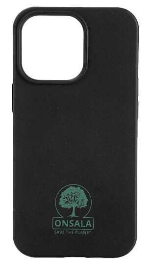 GEAR Onsala Eco Mobildeksel iPhone 13 Pro - Biologisk Nedbrytbart, Svart