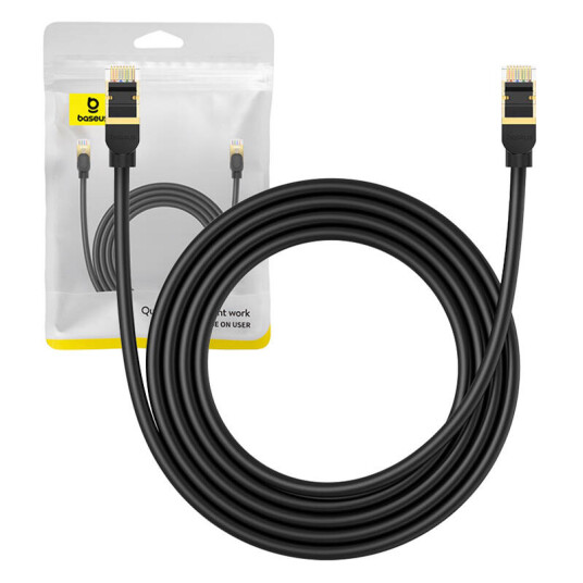 Network cable cat.8 Baseus Ethernet RJ45 40Gbps 2m (black)