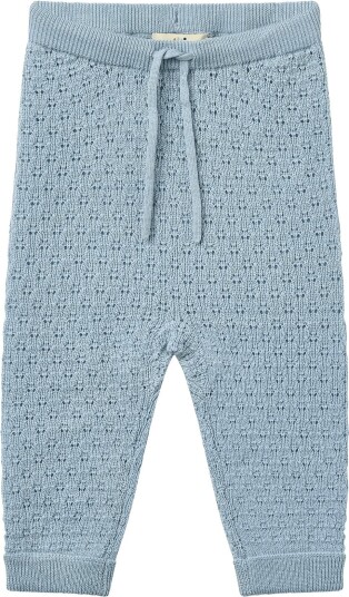 Copenhagen Colors Merino Pattern Baby Leggings   DUSTY BLUE   74