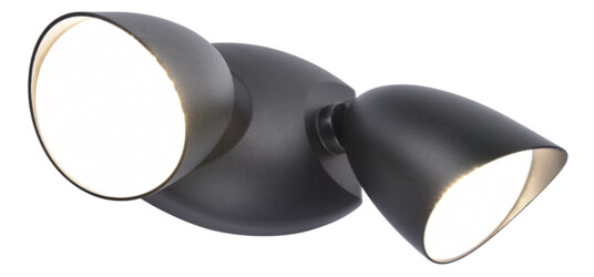 LUTEC SECURITY SHRIMP VEGGLAMPE IP54 MATT SORT