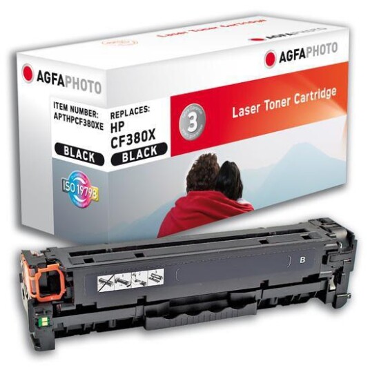 AGFAPHOTO svart - kompatibel - tonerpatron (alternativ for: HP 312X, HP CF380X)
