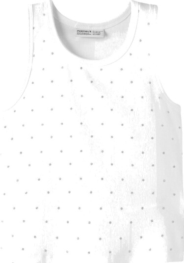 Name It Topp Rib NkfHeba Bright White Name It 13 14 år (158 164) Singlet Hvit
