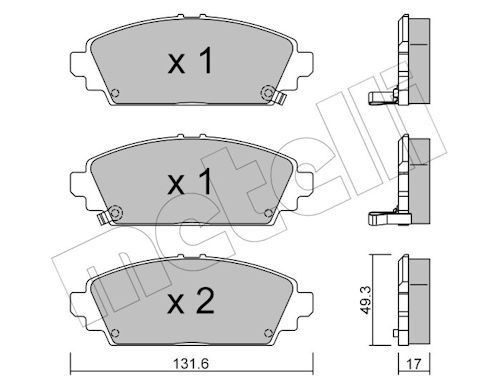 Bremseklosser METELLI 22 0463 0