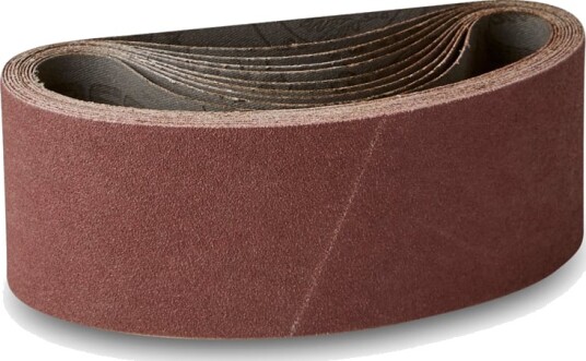 10 stk. Slipebånd 65x410mm til Skil Black & Decker AEG Metabo og Holz Her Korn P100
