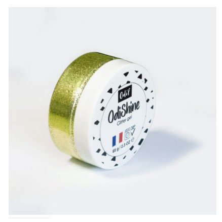 OdiShine Glitter Gel 65g grønn gull