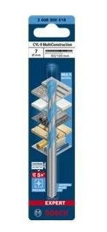 Bosch 7mm Multiconstruction Bor 100mm for Betong, Plast og Metall