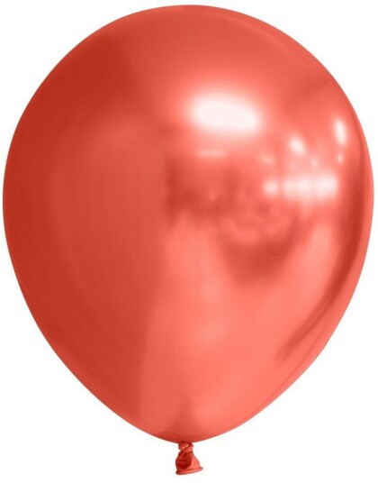 100 stk 30 cm Glossy Mirror Røde Ballonger