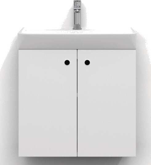 Svedbergs Intro Slim Servantskap D35 med 2 Dører Hvit Matt / 60x35cm