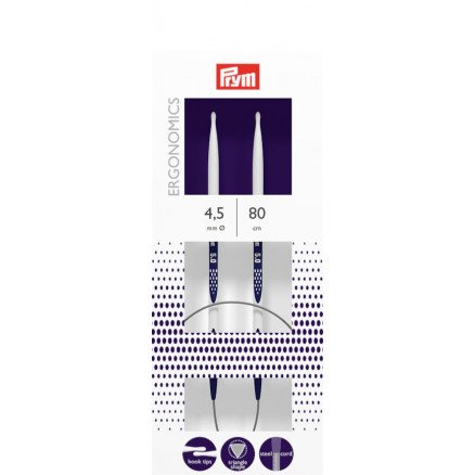 Prym Ergonomics Rundpinner Plast 80cm 4,50mm / 31.5in US7