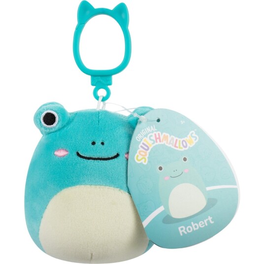 Squishmallows Robert Frosk 9 cm Clip On Nøkkelring Bamse