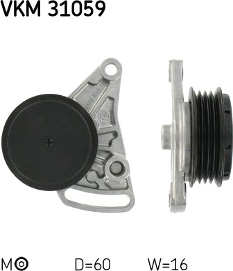 Strammehjul, kilerem SKF VKM 31059