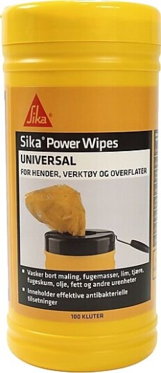Sika handrens power wipes 100 stk