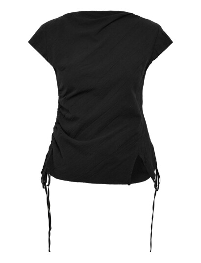 Weekday Fitted Shirt Top   Black   36