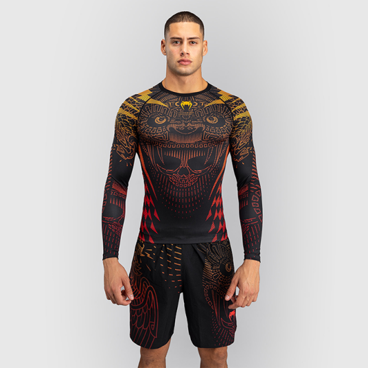 Venum Venum Quetzal Fury Rashguard Svart Rød Oransje Svart/Röd/Orange Medium