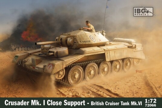 IBG Crusader Mk.I Modellpanser Byggesett 1:72 IBG Crusader Mk.I Modellpanser Byggesett 1:72