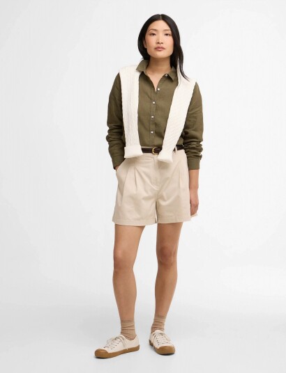 Barbour Barbour Fern Shorts Cream 44 Barbour Barbour Fern Shorts Cream 44