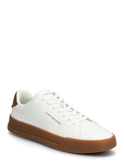 Tommy Hilfiger Th Court Lth Detail Ess White 40