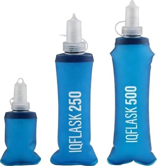 Løpevest 3 pakning TPU myk flaske 100 500 ml sammenleggbar vannflaske med biteventil for hydreringspakke matkvalitets BPA fri sammenleggbar og