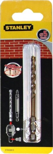 Stanley Sta53018-Xj, Drill, 6 Mm, 127 Mm, Murverk, 6,9 Cm, Sekskanttange
