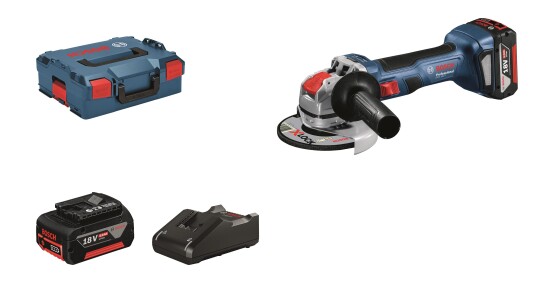 Bosch GWX 18V 7 Vinkelsliper X LOCK Sett