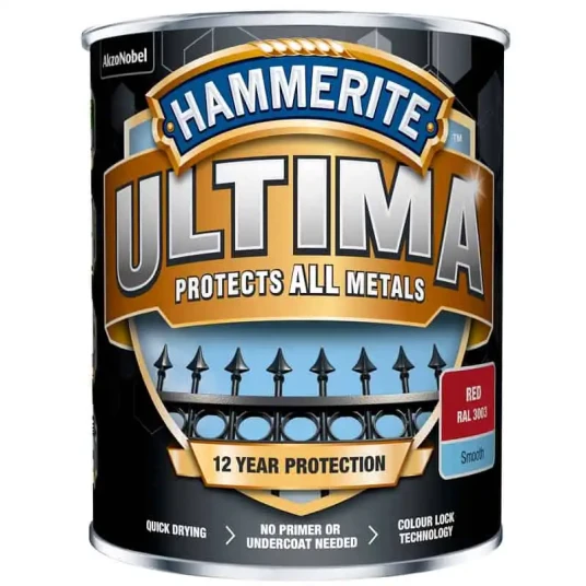 Hammerite Ultima Rød RAL 3003 750ml