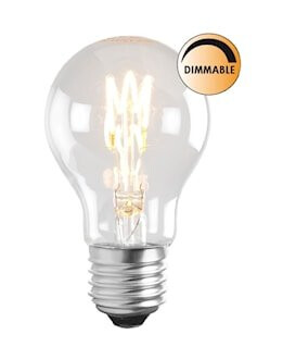 Lyspære LED Soft Filament Dimbar Klar Normal