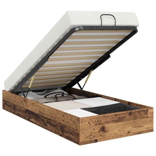 Ottoman sengeramme Gammelt tre 80,5 x 200 cm Konstruert tre