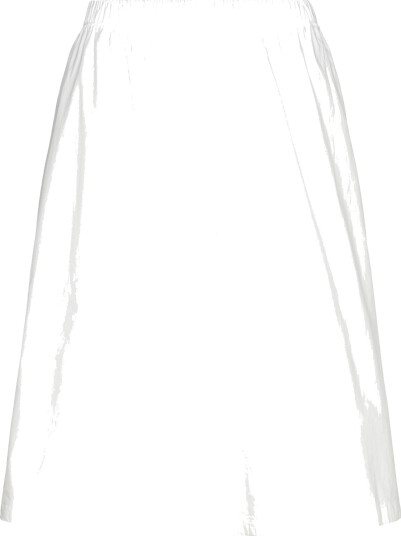 Weekday Cotton Poplin Midi Skirt - White - S