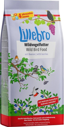 Lillebro Villfuglefôr Med Bær 3 X 1.5 kg
