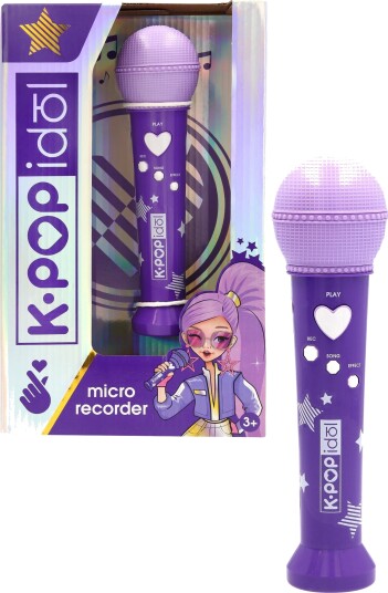 K-Pop Idol Micro Recorder Mikrofon med Lyd- og Lyseffekter
