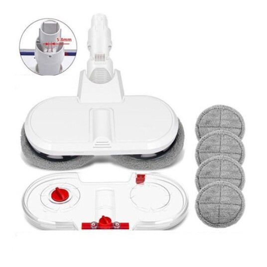 Moppmunnstykke med vanntank for Xiaomi Dreame/Dyson Dobbelroterende mopphjul