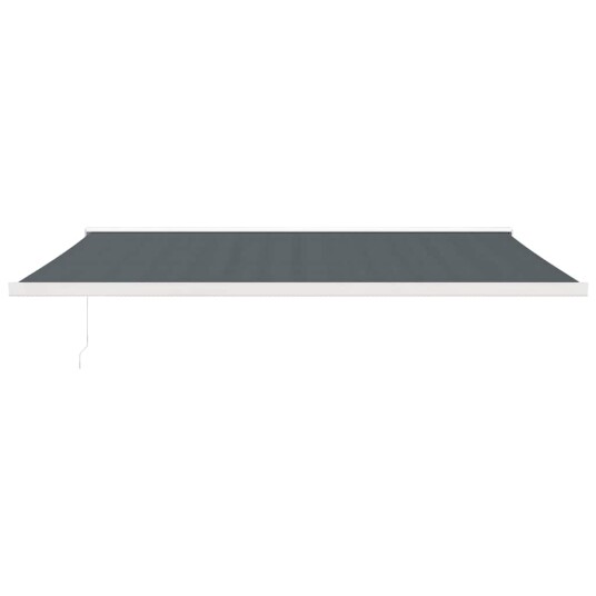 vidaXL Uttrekkbar markise antrasitt 5x3 m stoff og aluminium