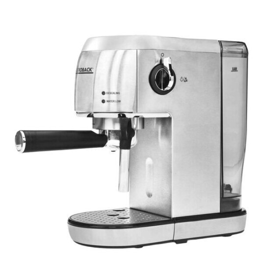 Gastroback Design Espressomaskin Piccolo 1400W med Melkeskummer, Rustfritt Stål