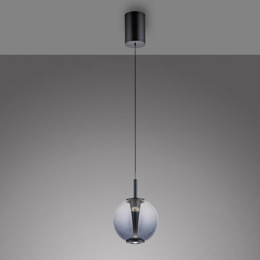 Hengelampe PURE Infinity dimmbar Grå Stue Glass Grå