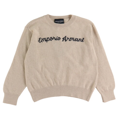 Giorgio Armani Emporio Armani Genser Polamid/Ull Beige Melert m. Svart Emporio Armani 12 år 152 Genser