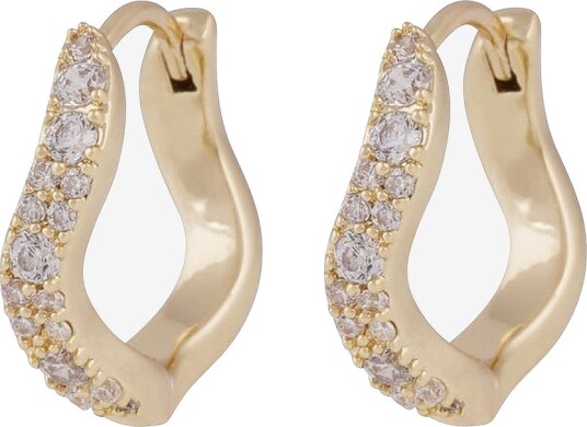 SNÖ of Sweden Union Curve Crystal Ring Ear 15Mm G/Clear Onesize Gold ONE SIZE SNÖ of Sweden Union Curve Crystal Ring Ear 15Mm G/Clear Onesize Gold ONE SIZE