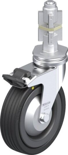 Blickle 586131 Lra-Vpa 100K-Fi-El-Fa-E04 Styrehjul Med Brems, Hjuldiameter 100 Mm, Bæreevne (Maks.) 70 Kg, 1 Stk