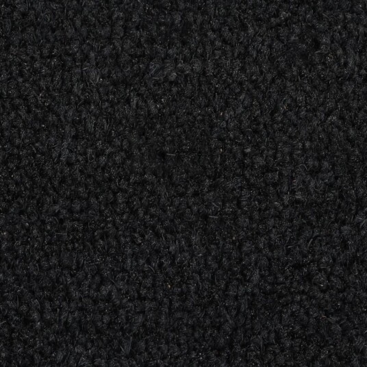 Dørmatte svart halvrund 40x60 cm tuftet kokosfiber 8721012224995