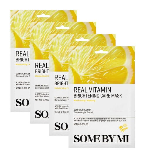 Some By Mi Real Vitamin Brightening Care Mask 4pcs