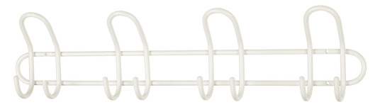 CLASSIC STOR KNAGGREKKE 4 KROKER 8MM HVIT