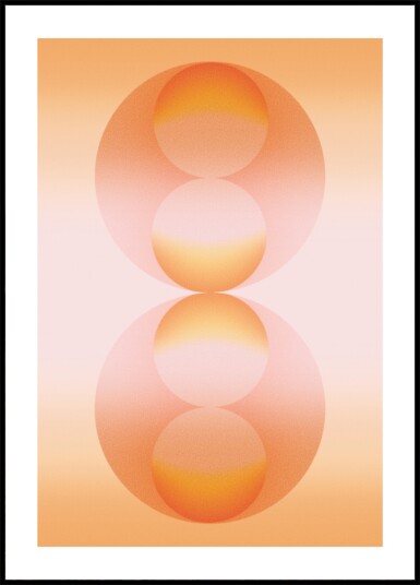 Reflected Gradient Spheres Plakat / 50x70