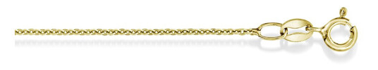 Anker kjede i 925 forgylt sølv 1,2 mm, 42 cm