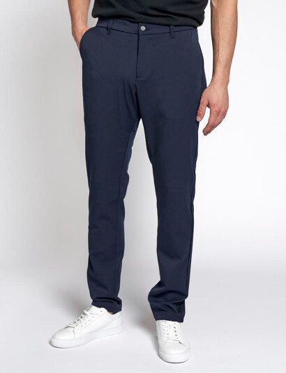 Woodbird Steffen Twill Pant - Navy - 27 x 34