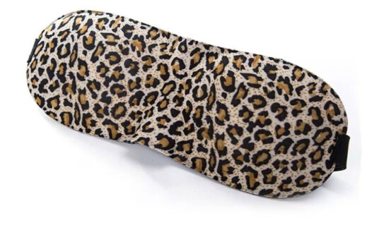 Fin 3D Foam Sleeping Mask Eye Mask for Flight Travel Leopard