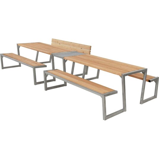 Piknikbord PLUS Zigma med Ryggstøtte 392 cm Piknikbord PLUS Zigma med Ryggstøtte 392 cm