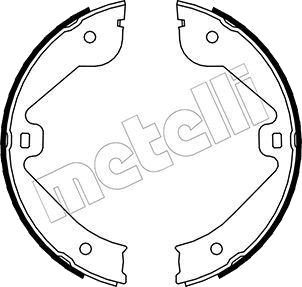 Bremseskosett håndbrems METELLI 53 0244 Bremseskosett håndbrems METELLI 53 0244
