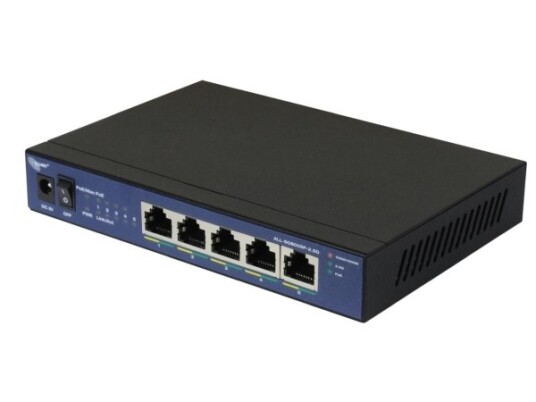 Allnet Switch Unmanaged Layer2 5 Port €¢ 5X 2.5Gbe €¢ Poe Budget 55W €¢ 5X Poe At €¢ Lüfterlos €¢ All-Sg8005p-2.5G (All-Sg8005p-2.5G) Allnet Switch Unmanaged Layer2 5 Port €¢ 5X 2.5Gbe €¢ Poe Budget 55W €¢ 5X Poe At €¢ Lüfterlos €¢ All-Sg8005p-2.5G (All-Sg8005p-2.5G)