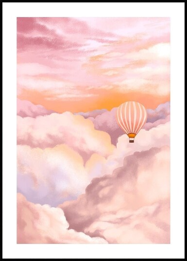 In the Clouds Poster Plakat / 70x100cm